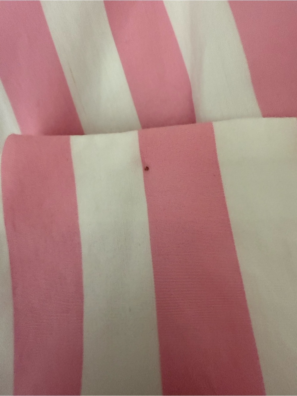 J.Crew, Thomas Mason, pink & white striped ruffle drape, cotton pencil skirt 8 - Picture 10 of 12